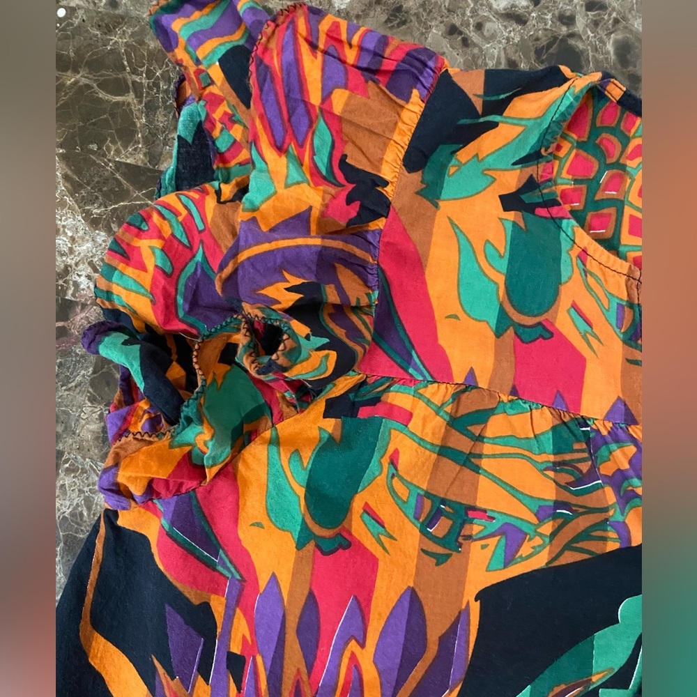 House of Harlow 1960 Colorful Patterned Blouse - Picture 3 of 9